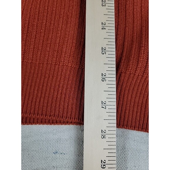 Maselli Mens XL Sweater Pullover Orange Wool Blend Knit Casual Austria Logo EUC - Picture 13 of 15